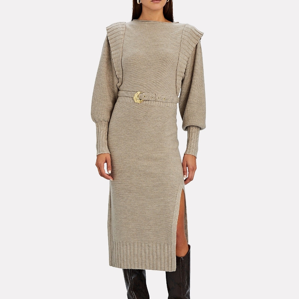Nicholas Justine Wool Sweater Midi Dress